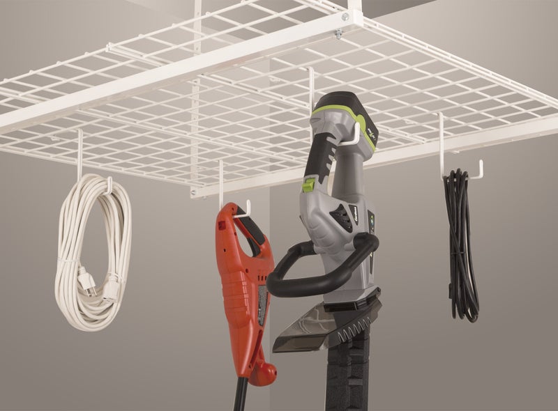 HyLoft 00212 Add-On Storage Hook Accessory for HyLoft Model-540 Ceiling Rack, 4 Count , White - Image 3